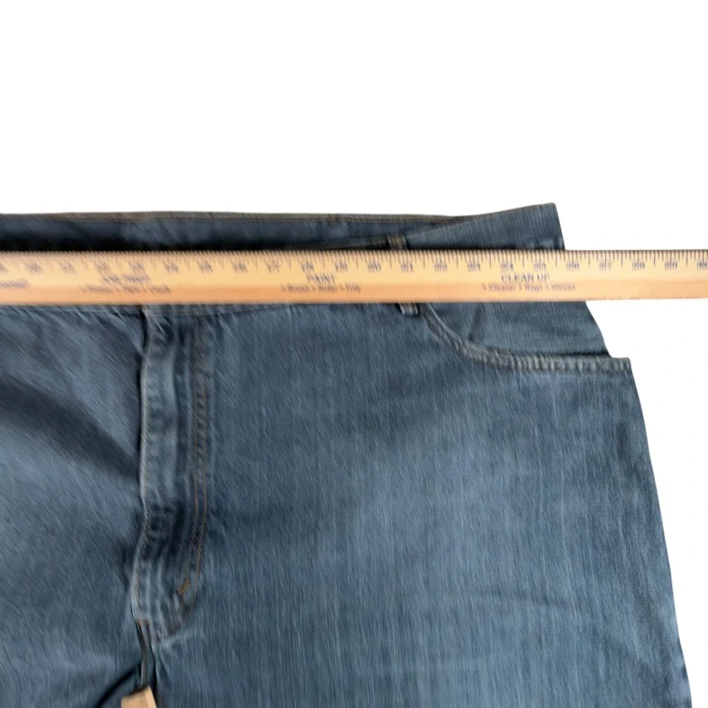 Levis 559 Mens Relaxed Straight Jeans‎ 54x29* Blue Medium Wash Denim Altered Hem